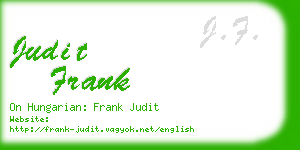 judit frank business card
